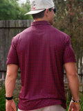 Burlebo Performance Polo - Texas Red & Black