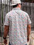 Burlebo - Performance Button Up - All Over Duck