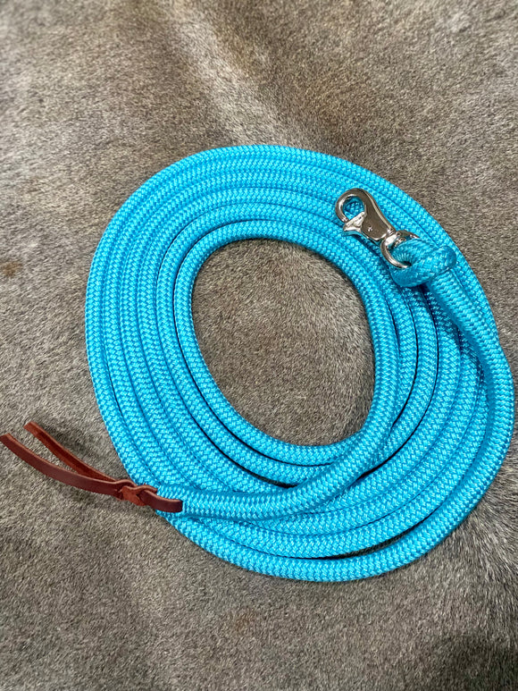 20ft Horse Lunge with clip and leather popper Rowel Out Company