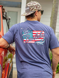 Burlebo American Flag Patch Tee